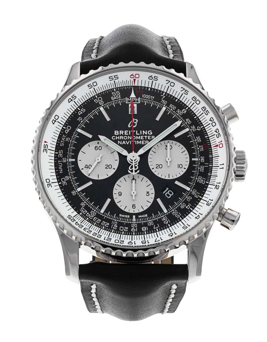 Breitling Navitimer B01 Chronograph 46 Black Baton Dial